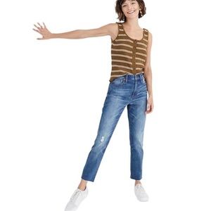MADEWELL the high-rise slim crop boyjean